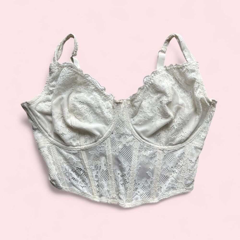 Gilly-hicks Women's White and Cream Corset